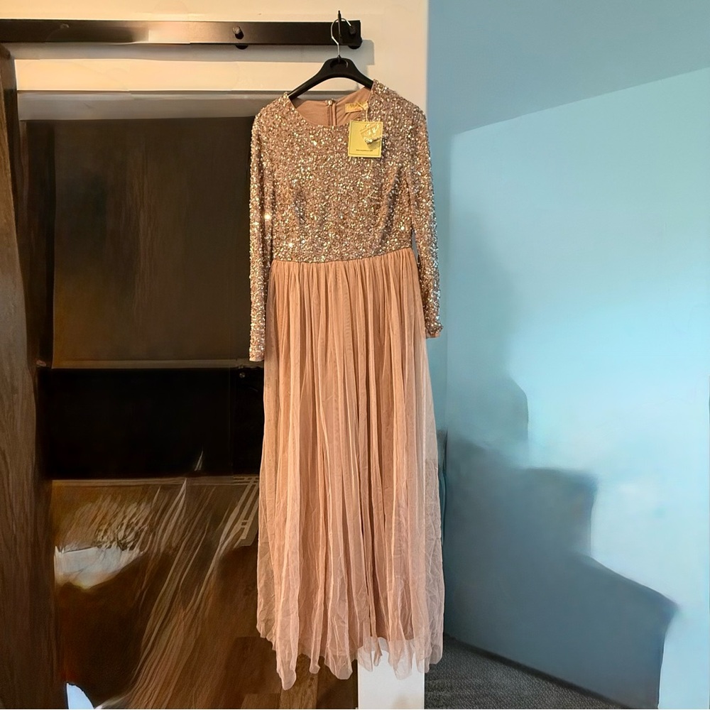 Elegant Pink Sequin women’s Dress